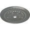 Ekena Millwork Palmetto Ceiling Medallion (Fits Canopies up to 7 5/8"), 31 1/2"OD x 3 5/8"ID x 1 3/4"P, Silver CM31PMSLS - alternate 3